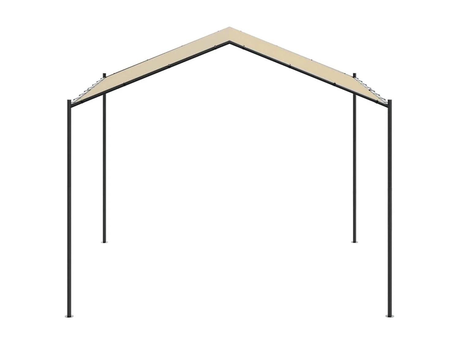 Carpa Awa acero y tela beige 2,5x3x3 m