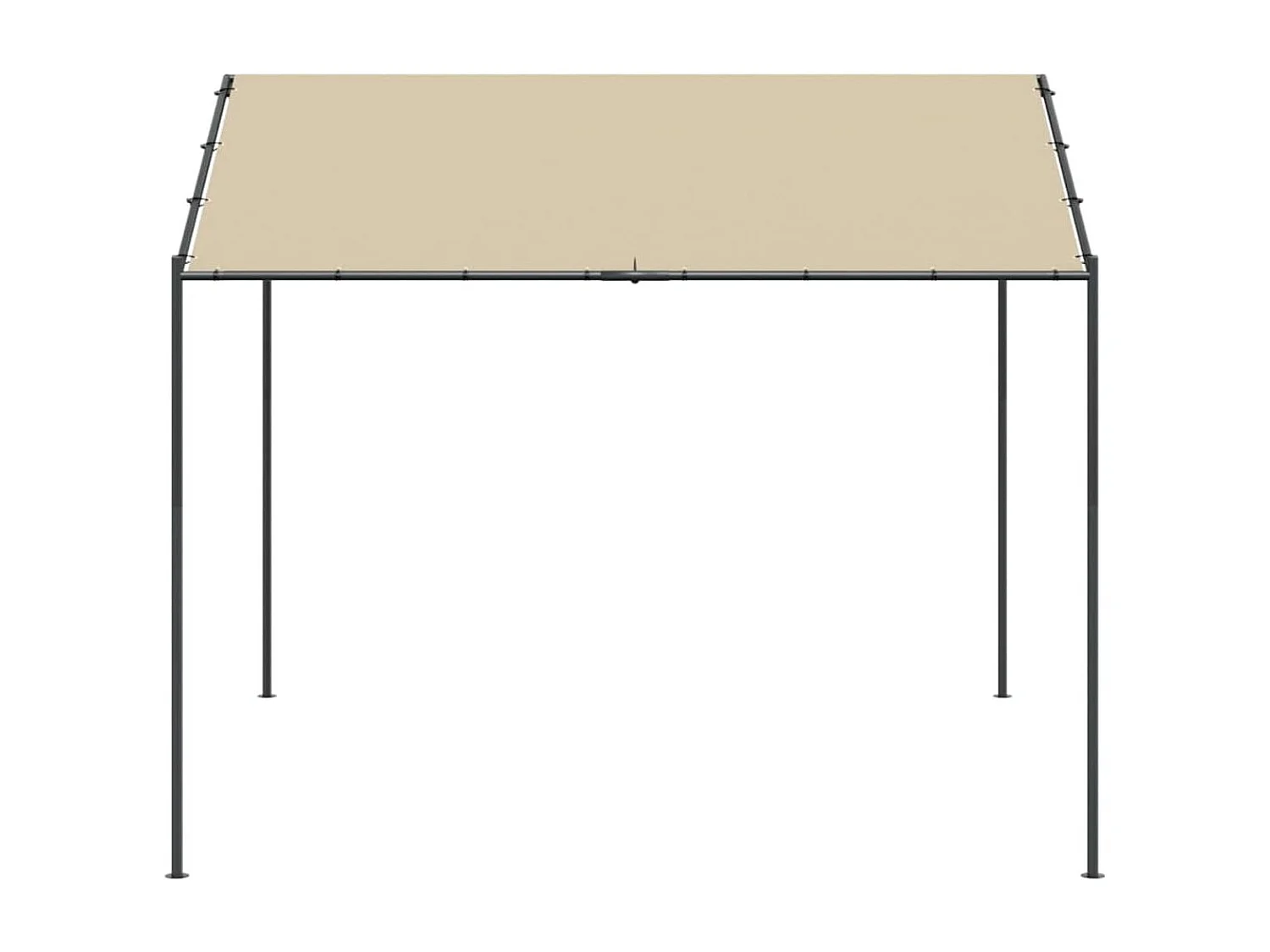 Carpa Awa acero y tela beige 2,5x3x3 m
