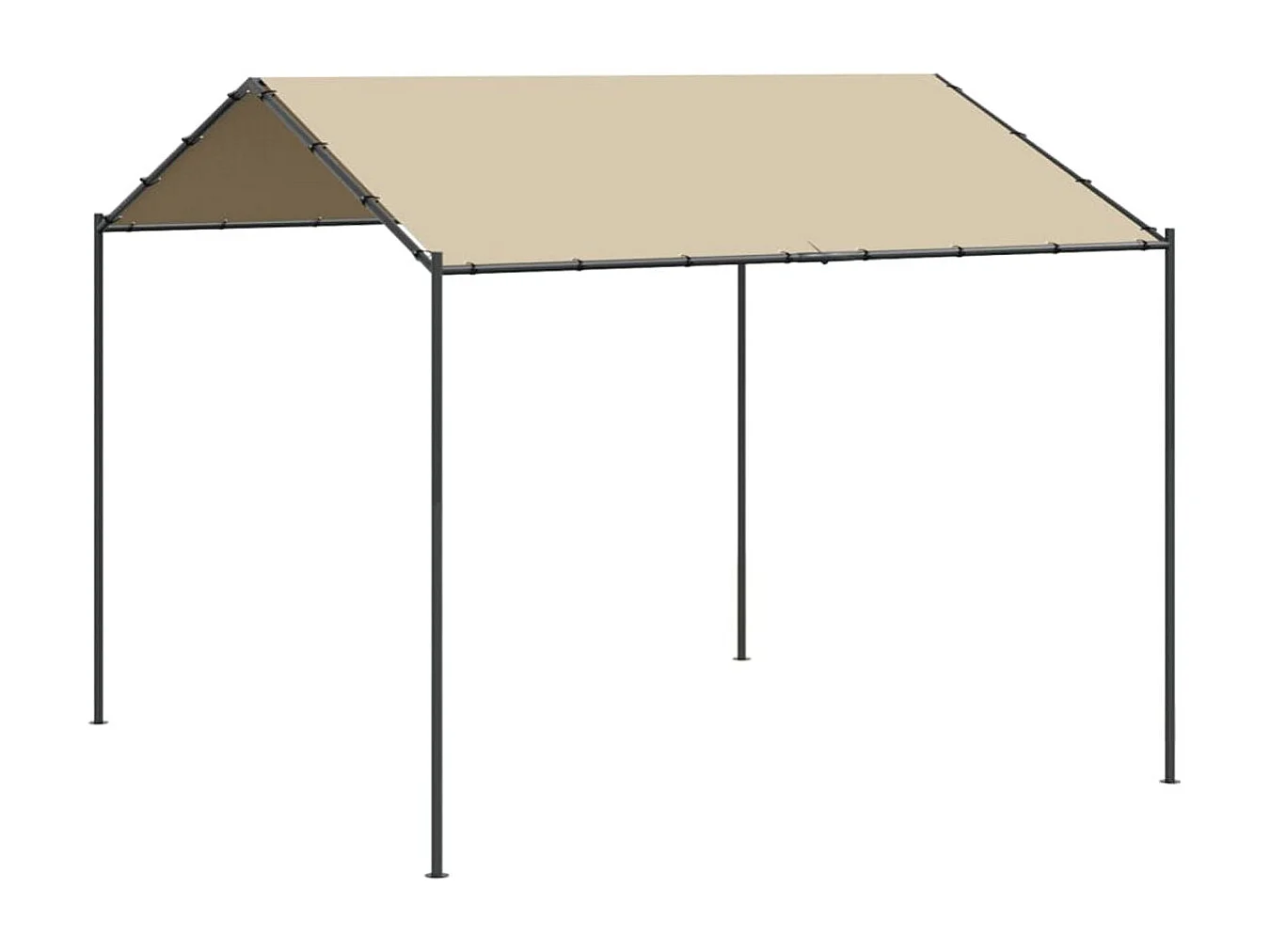 Carpa Awa acero y tela beige 2,5x3x3 m