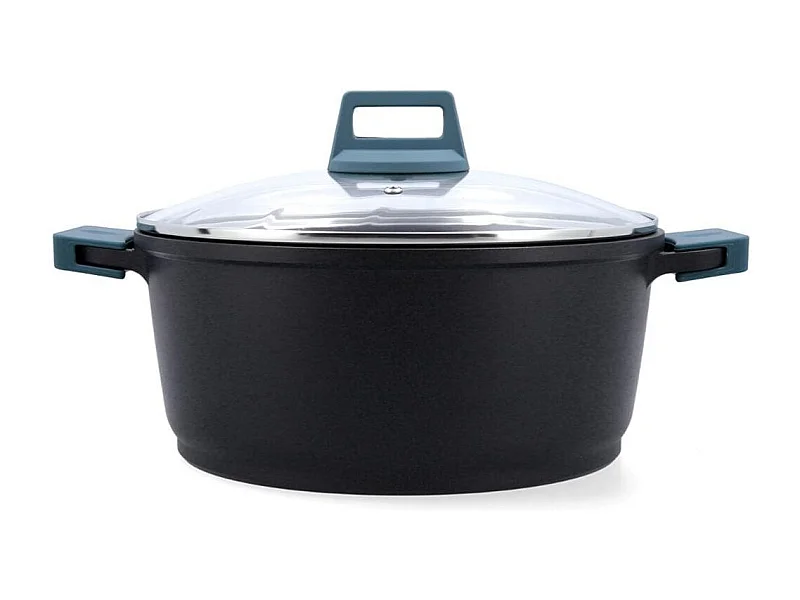 Cacerola Confort Quid aluminio fundido negro/azul Ø28 cm