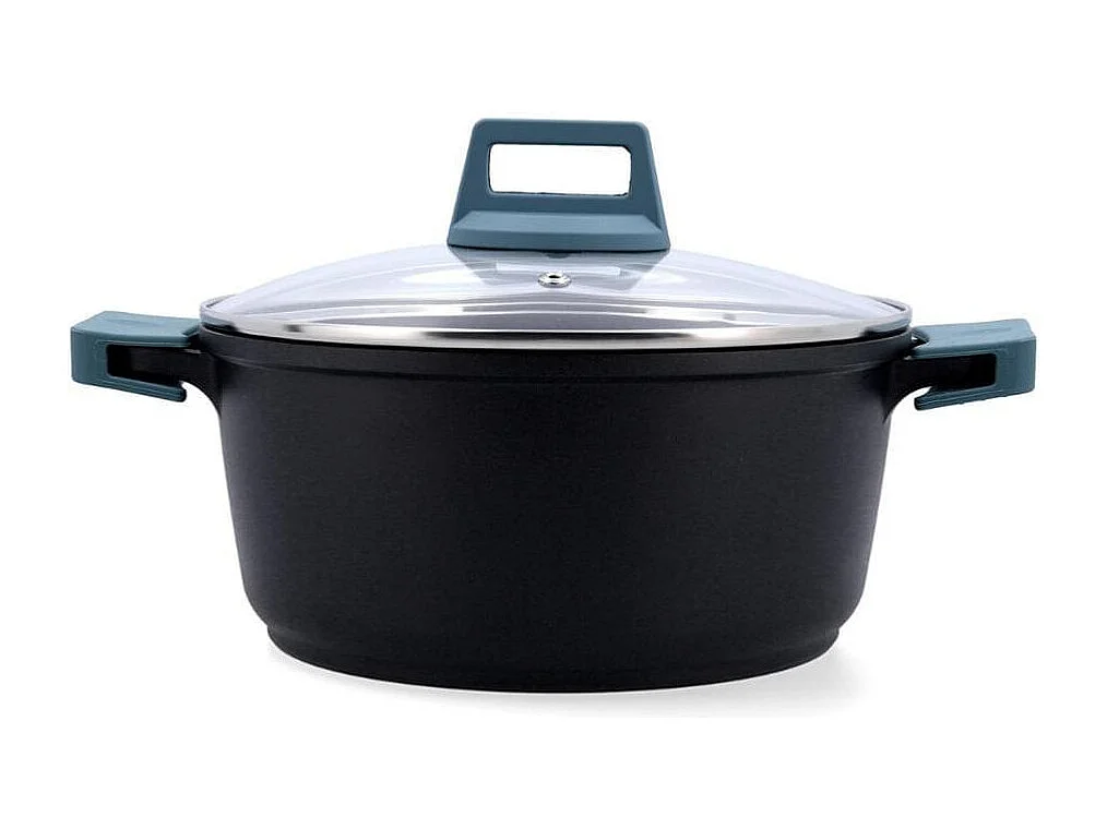 Cacerola Confort Quid aluminio fundido negro/azul Ø24 cm