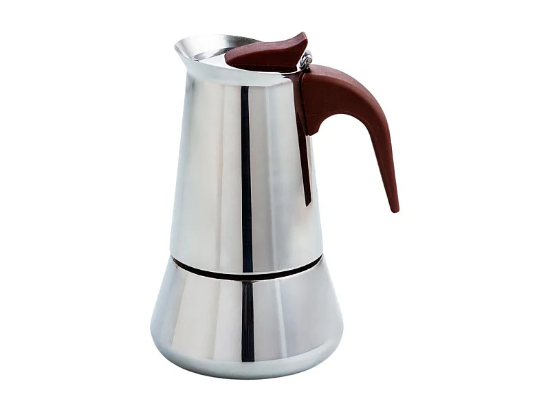 Cafetera Milan Quid 9 tazas con asa acero inox granate
