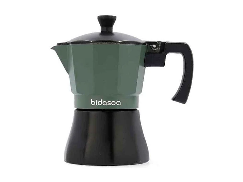 Cafetera Vera Bidasoa 3 tazas aluminio gris/negro