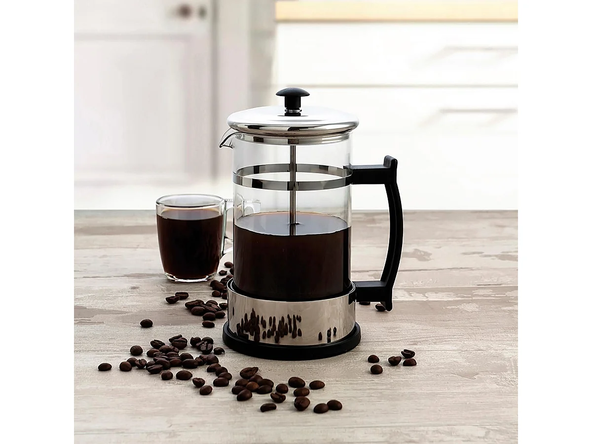 Cafetera con émbolo Serenia Quid vidrio 60 cl