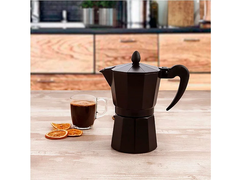 Cafetera Black Coffee Quid 3 tazas negro