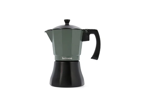 Cafetera Vera Bidasoa 6 tazas aluminio gris/negro