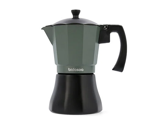 Cafetera Vera Bidasoa 6 tazas aluminio gris/negro