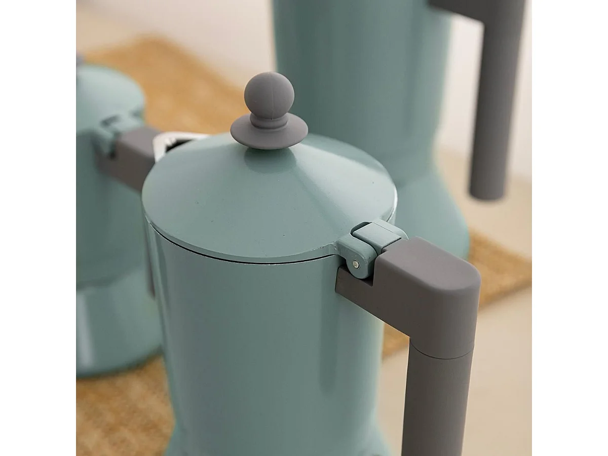 Cafetera Ozon Quid 3 tazas aluminio fundido verde