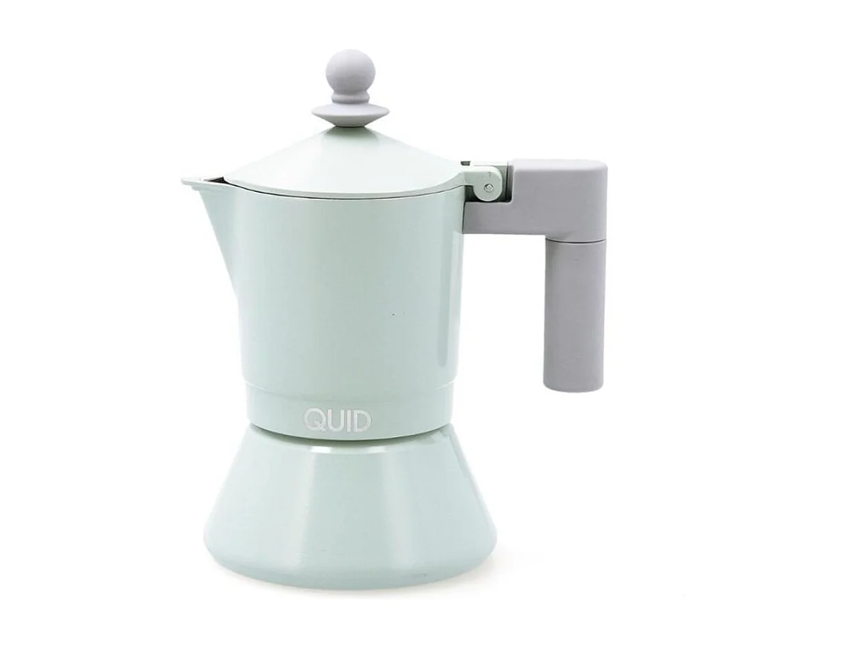 Cafetera Ozon Quid 3 tazas aluminio fundido verde