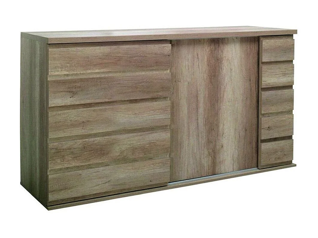 Buffetkast ROMI met 2 schuifdeuren - Kleur canyon dab - 160 x 99 x 55 cm