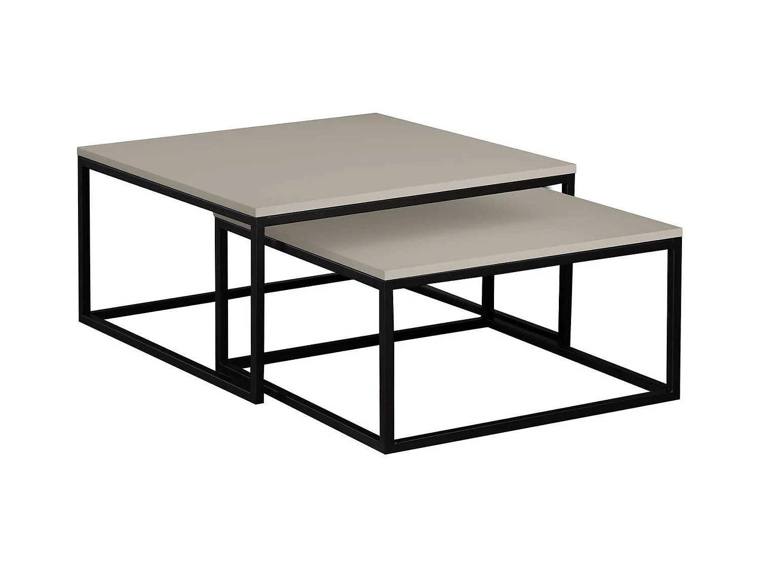 Conjunto de mesa de centro Oswego 101, Angular, 4x8x8cm