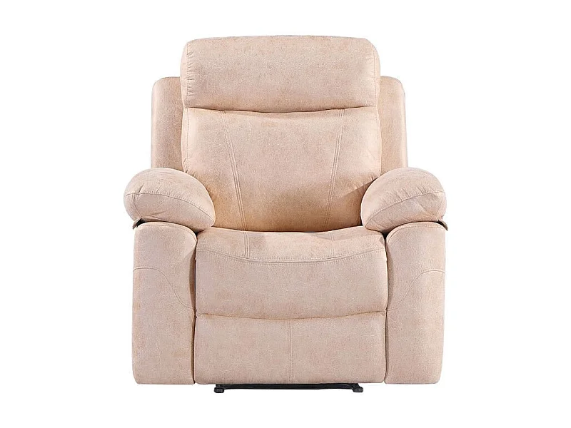Sillón relax Memphis Deluxe individual apertura manual beige 102x106x96 cm