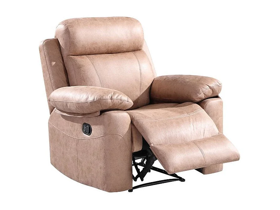 Sillón relax Memphis Deluxe individual apertura manual marrón 102x106x96 cm