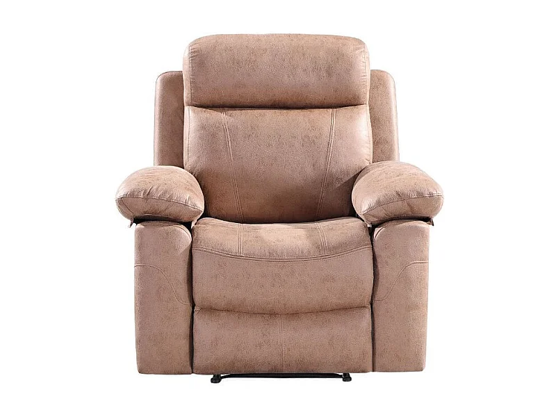 Sillón relax Memphis Deluxe individual apertura manual marrón 102x106x96 cm