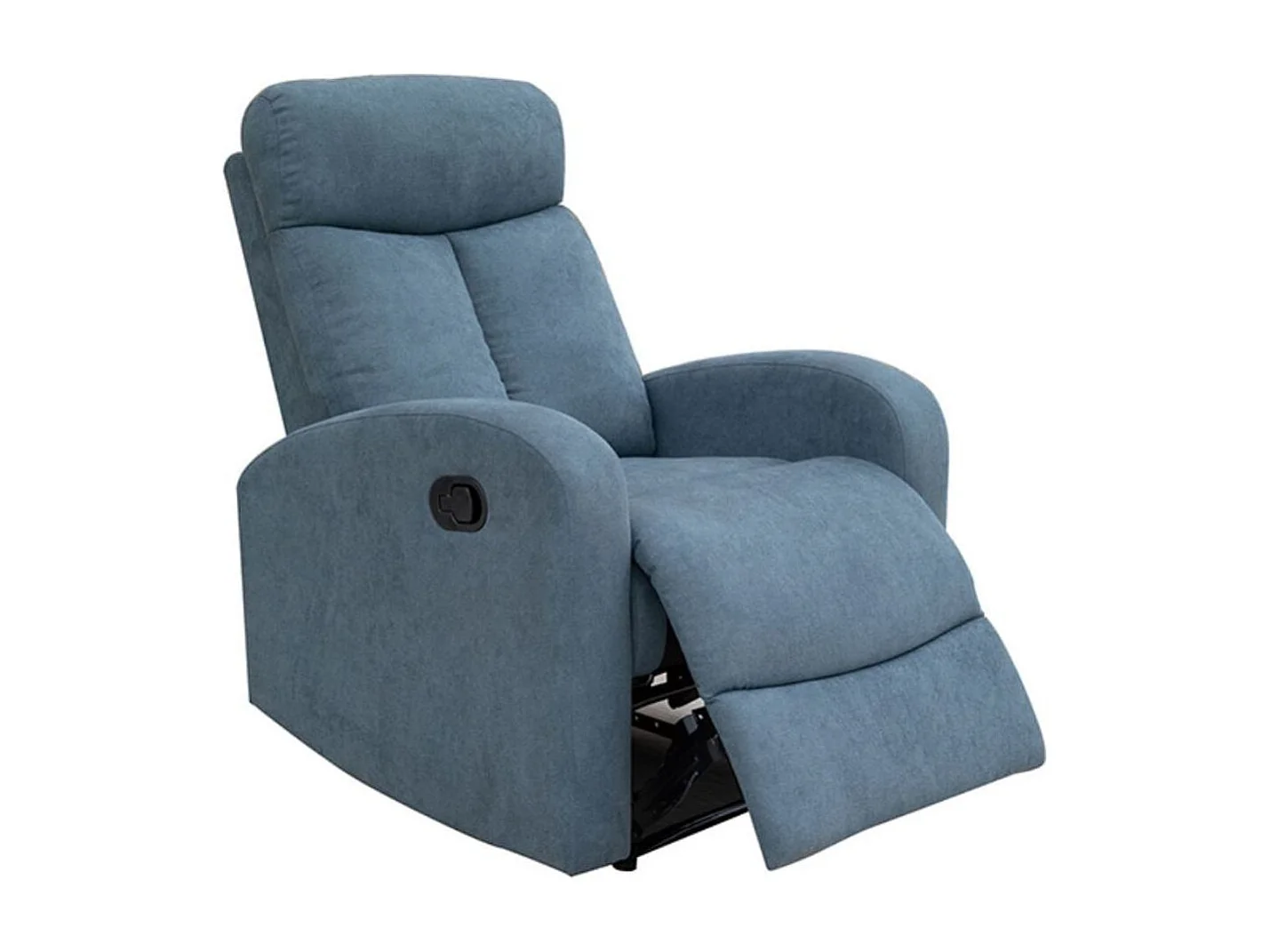 Sofá relax Siberia 1 plaza reclinable con reposapiés marengo 100x75x95 cm