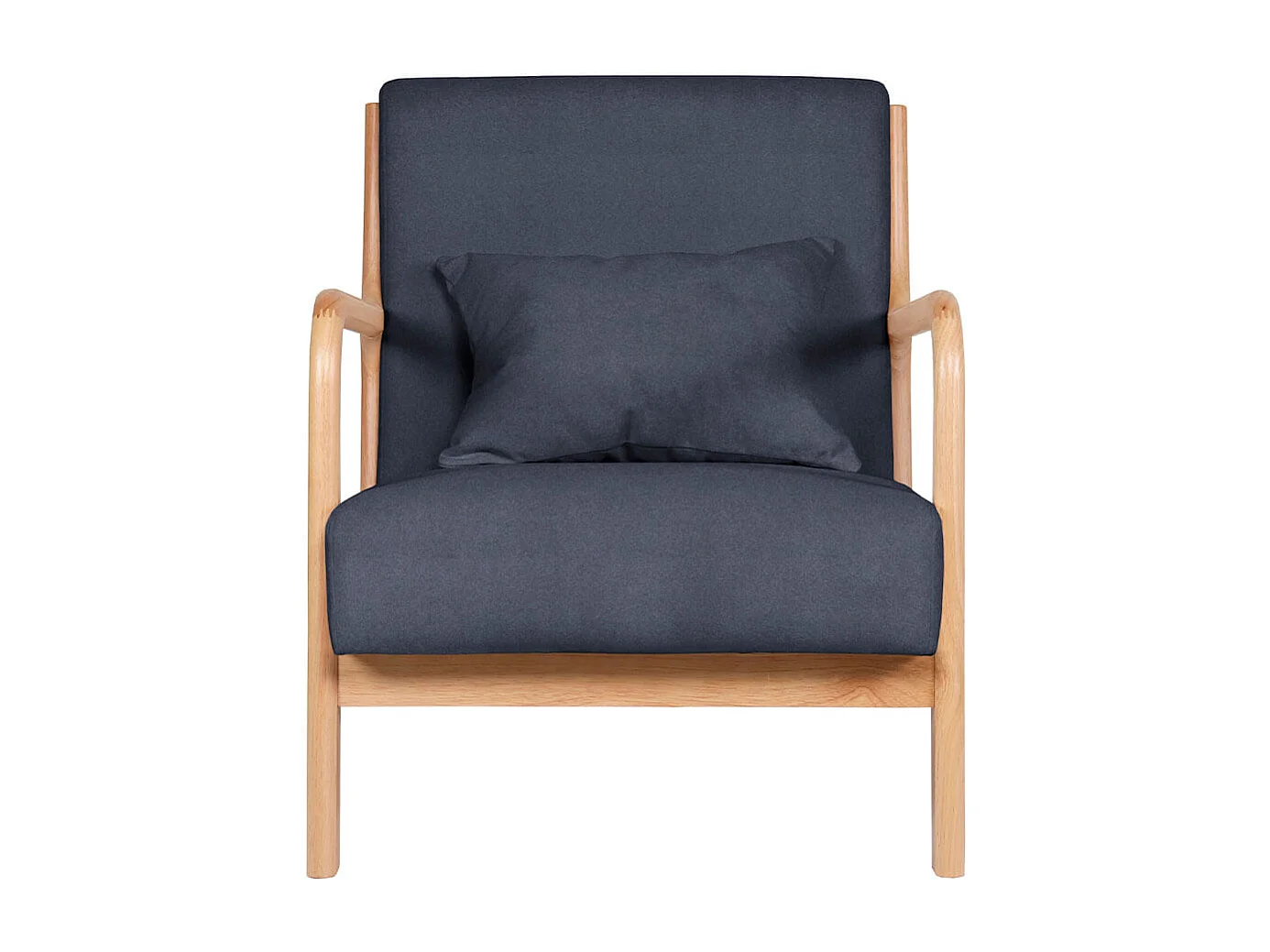 Butaca Tokio asiento acolchado tapizado microfibra gris/natural 72x65x83 cm Adec