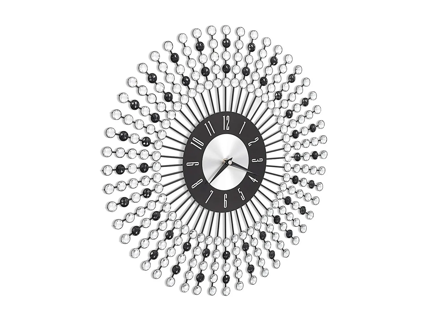 Horloge murale Métal 43 cm Noir