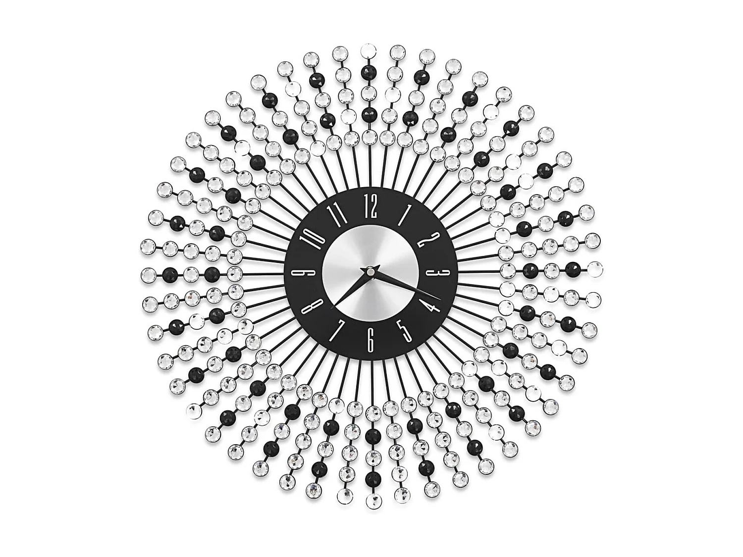 Horloge murale Métal 43 cm Noir