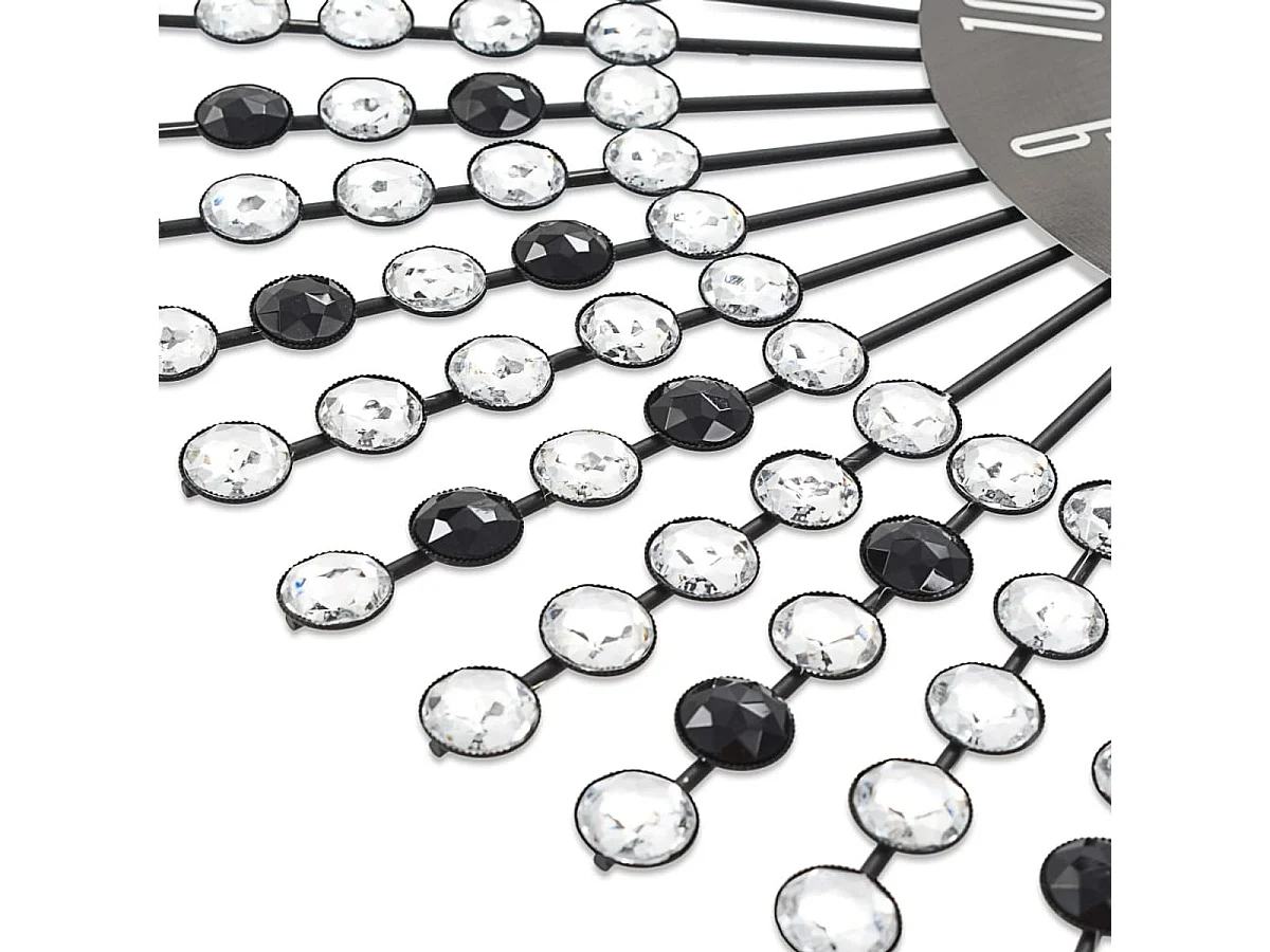 Wanduhr Metall 43 cm Schwarz