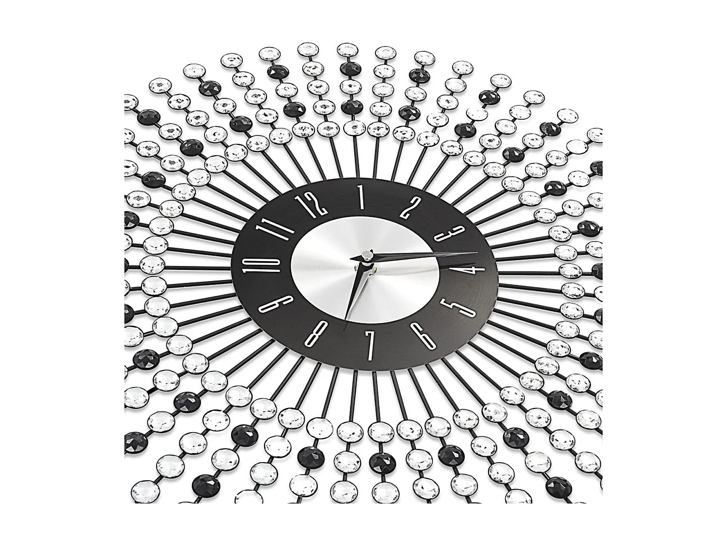 Horloge murale Métal 43 cm Noir