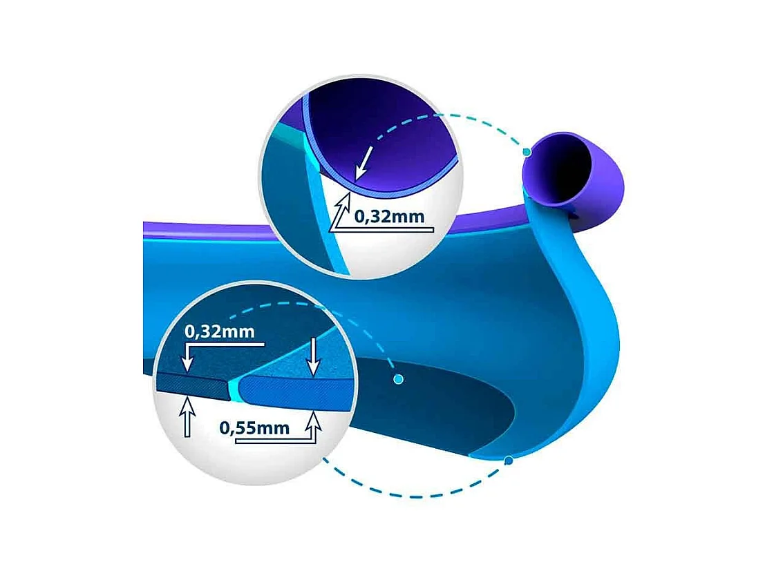 Schwimmbecken Easy Set 396×84 cm 28143NP