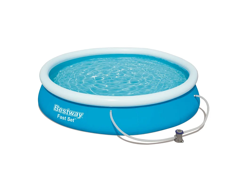 Ensemble de piscine gonflable Bestway Fast Set avec pompe Bleu Ø366x76 cm