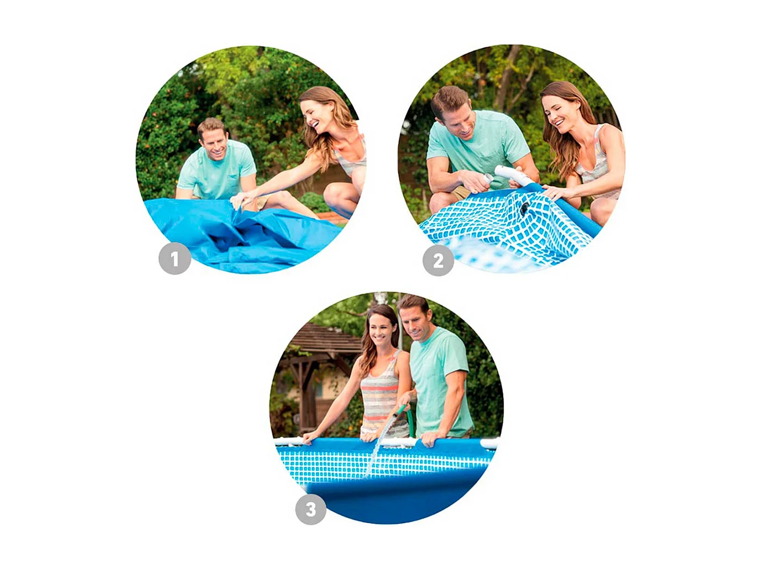 Schwimmbecken Metal Frame 305 x 76 cm 28200NP