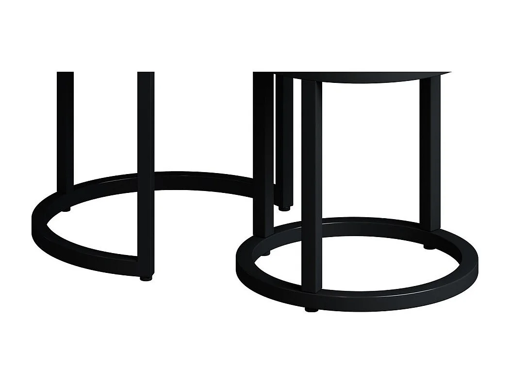 Mesa de centro coleção PLATO preta.