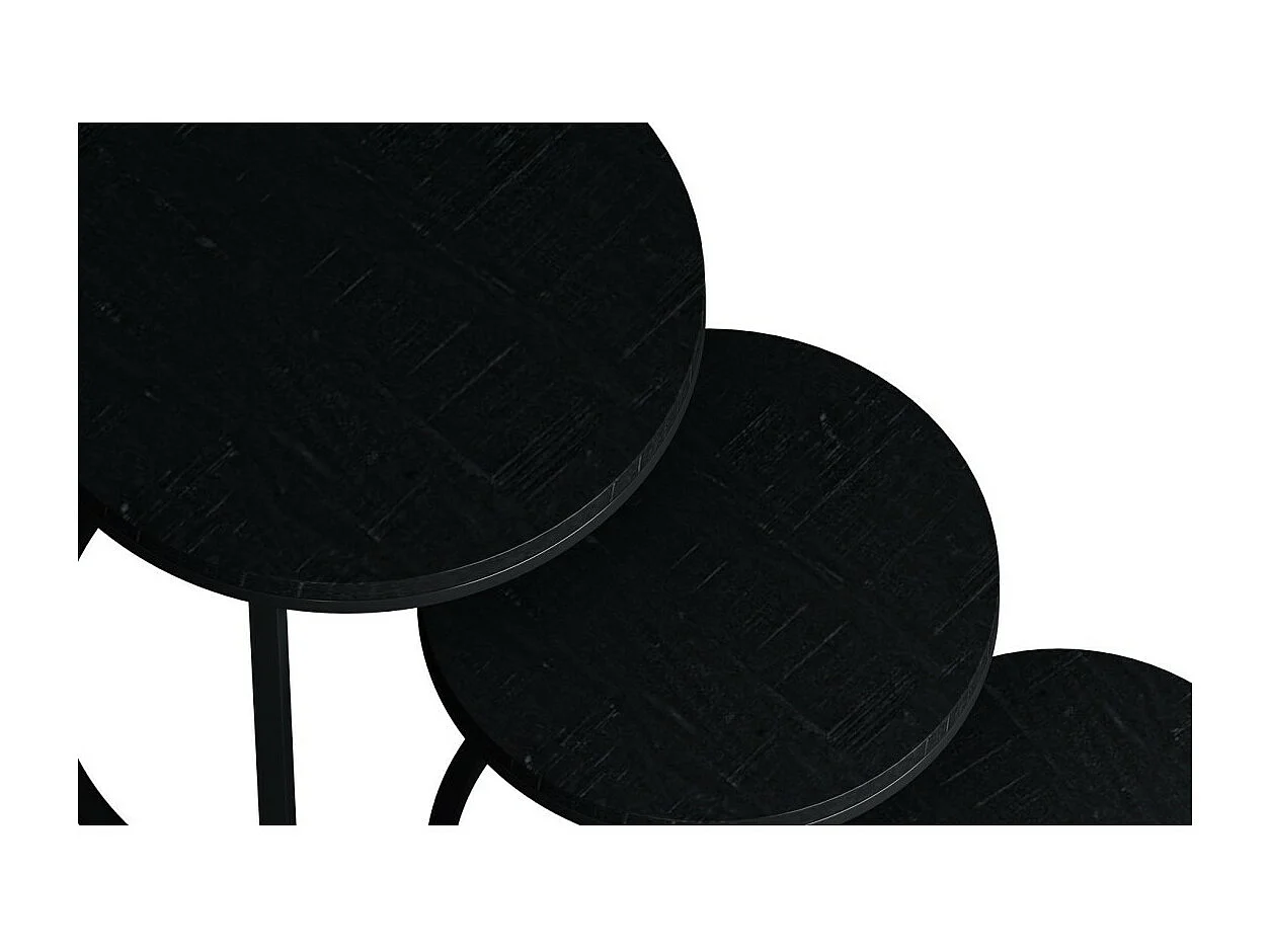 Mesa de centro coleção PLATO preta.