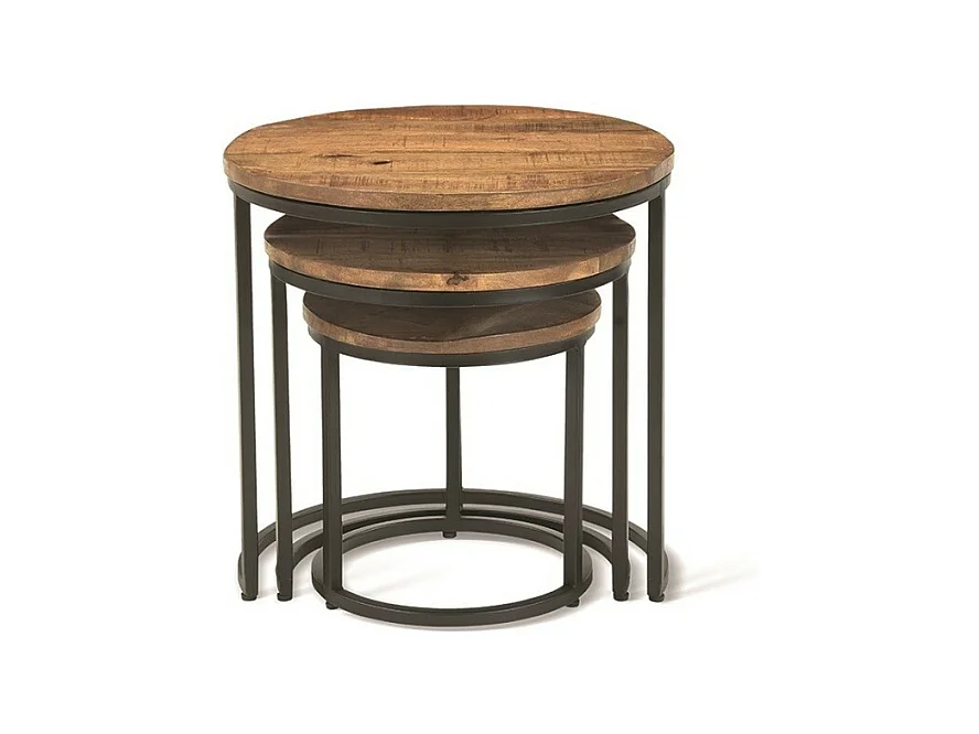 Mesa baja colección PLATO mangolia.