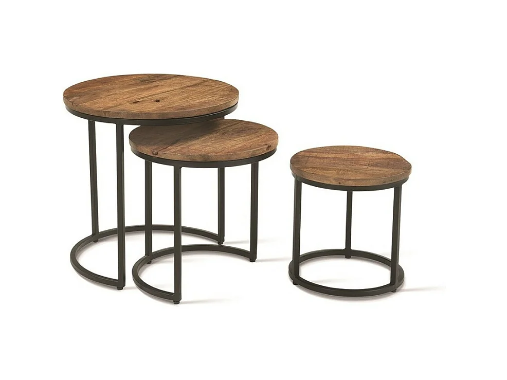 Mesa baja colección PLATO mangolia.