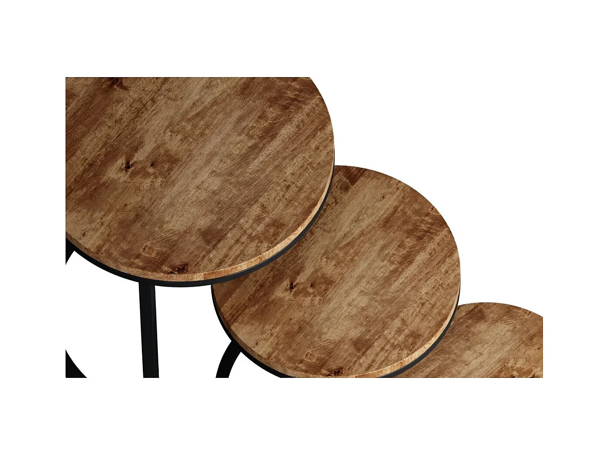 Mesa baja colección PLATO mangolia.