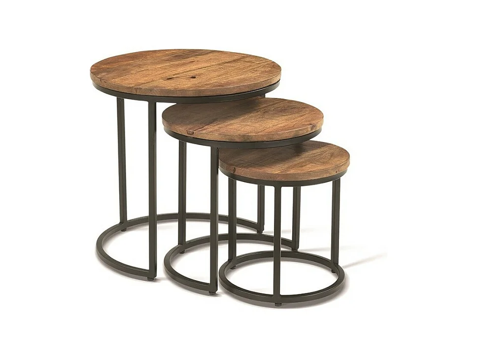 Mesa baja colección PLATO mangolia.