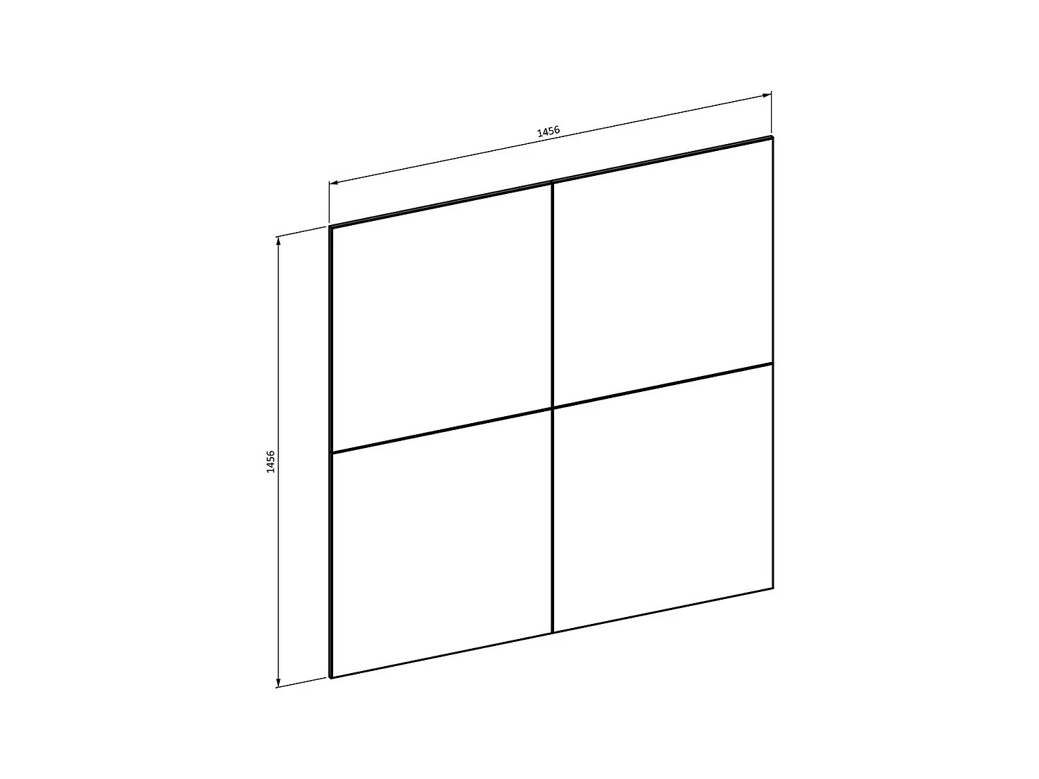 Matzwarte decoratieve wandpanelen op een eikenhouten achtergrond. Collectie CLARA