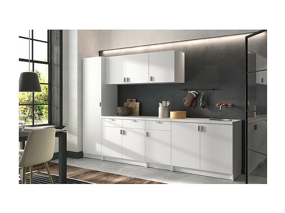 Armoire murale collection GOURMET design blanc. Hauteur 53cm