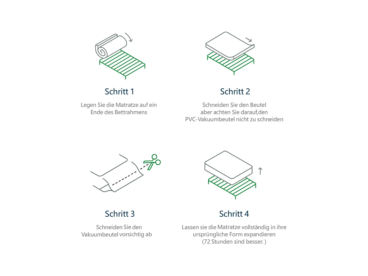 Lit coffre double rembourré - 160 x 200 cm- tête + matelas - Leds + USB - Bois massif et Tissu lin - Gris