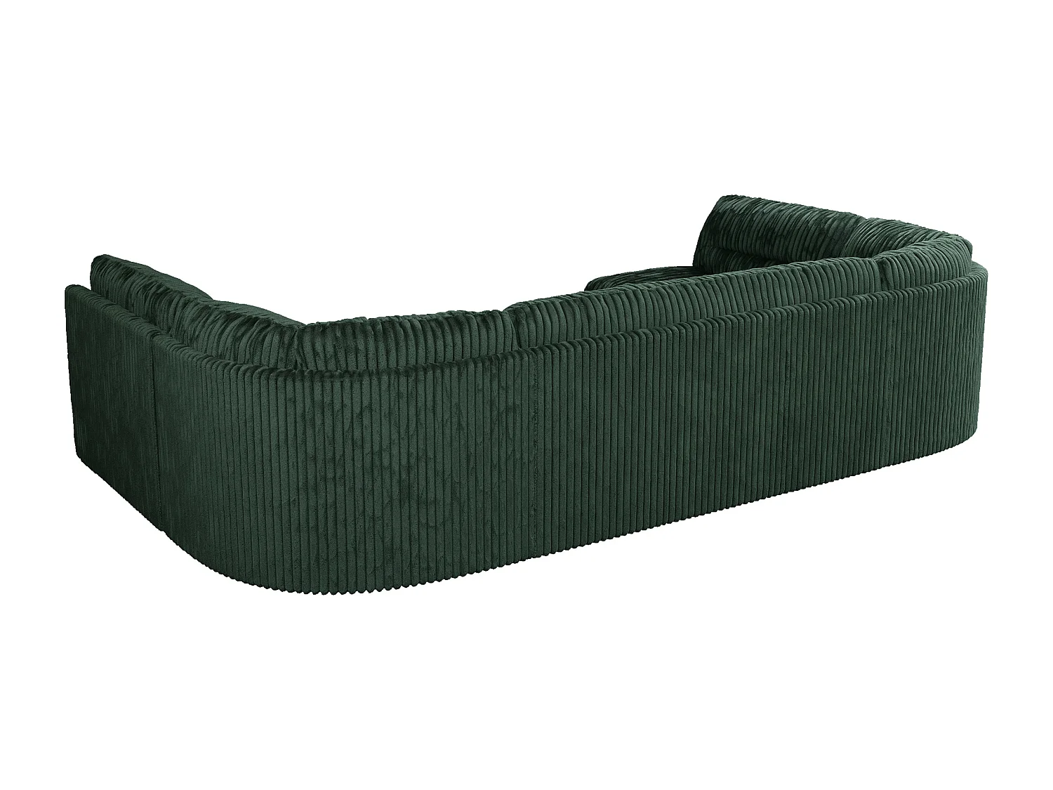 Ecksofa MORBIDO U, XXL Wohnlandschaft mit schlaffunktion - Grün Cord