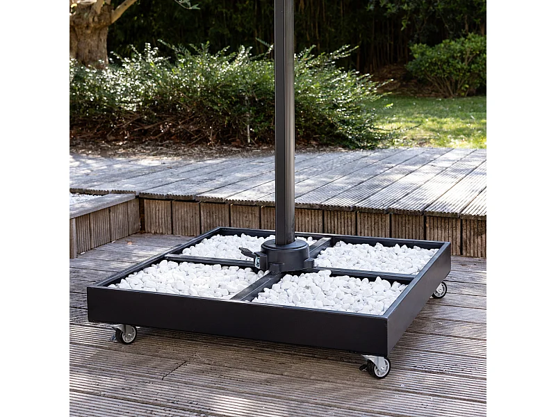 Pied de lestage sur roues CANCALE pour parasol déporté