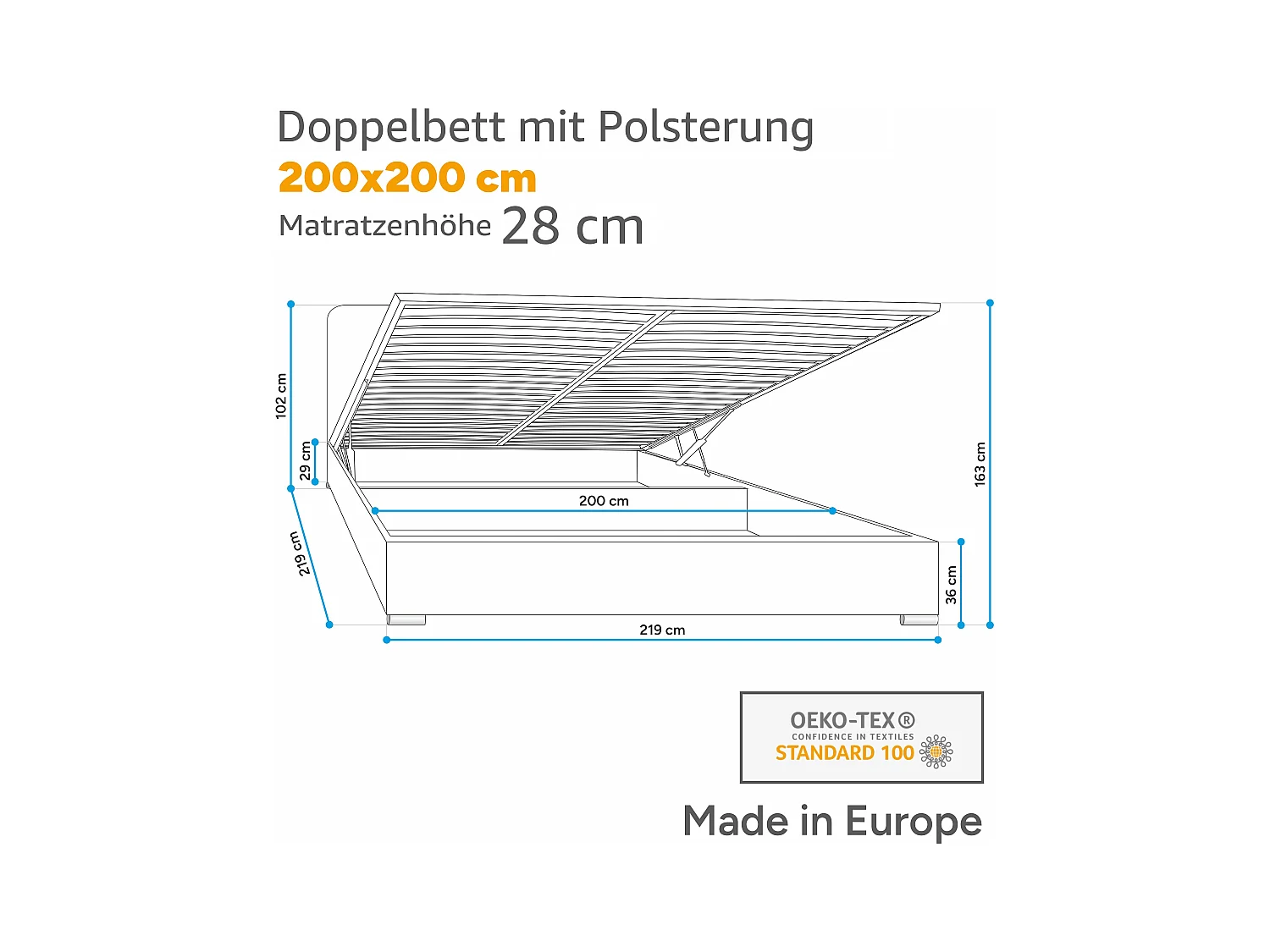 Moderne Eckcouch CORBLACK, freistehend, mit Wellenfedern & Rückenkissen, Metallbeine, Wohnlandschaft, 103x407x224 cm, Graphit