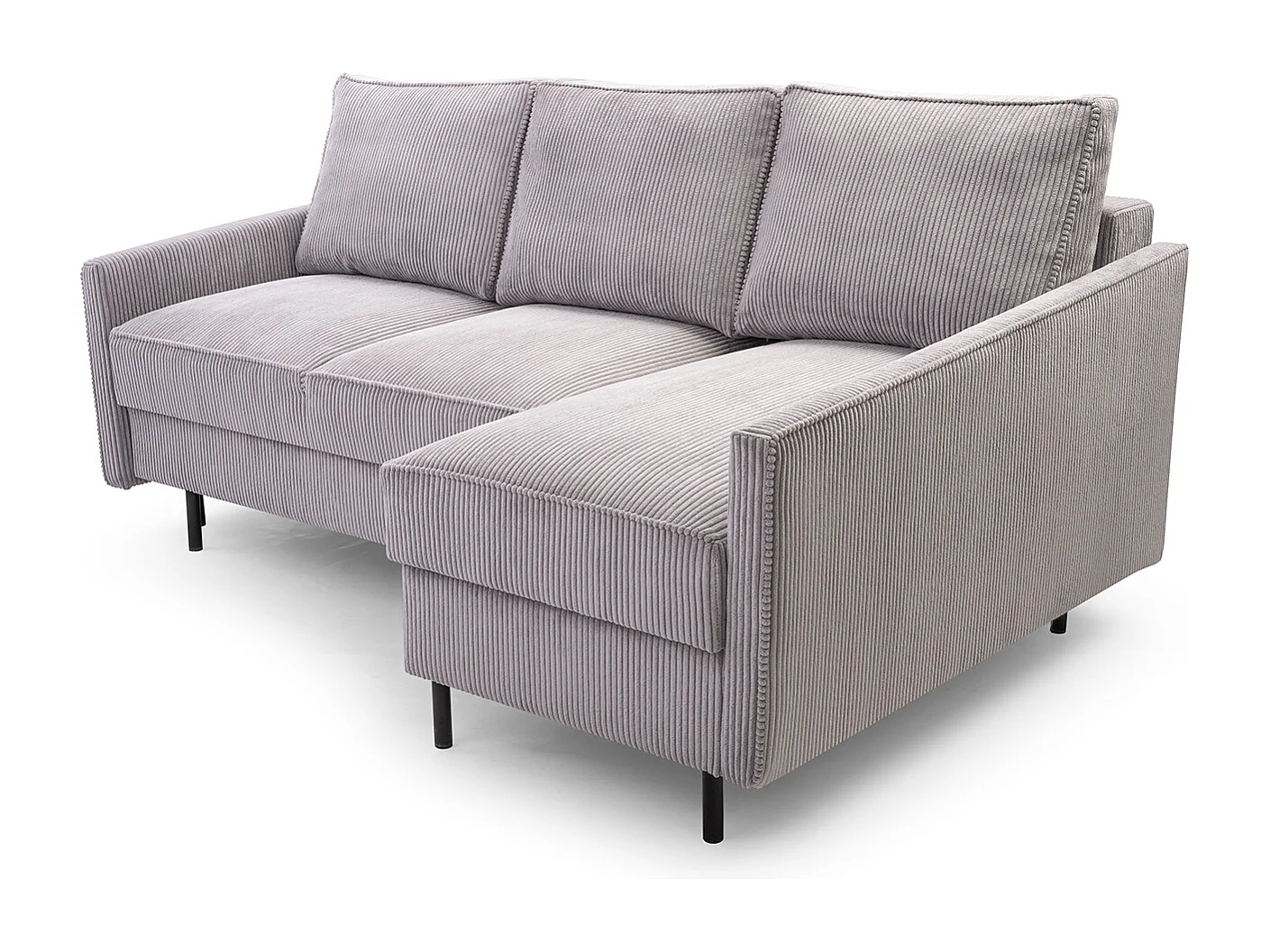 Ecksofa, ROBIN LINCOLN, Freistehend, Mit Schlaffunktion, Bettkasten Und Hochwertigem LINCOLN Stoff, Maße: 220x137x110 cm, RECHTS
