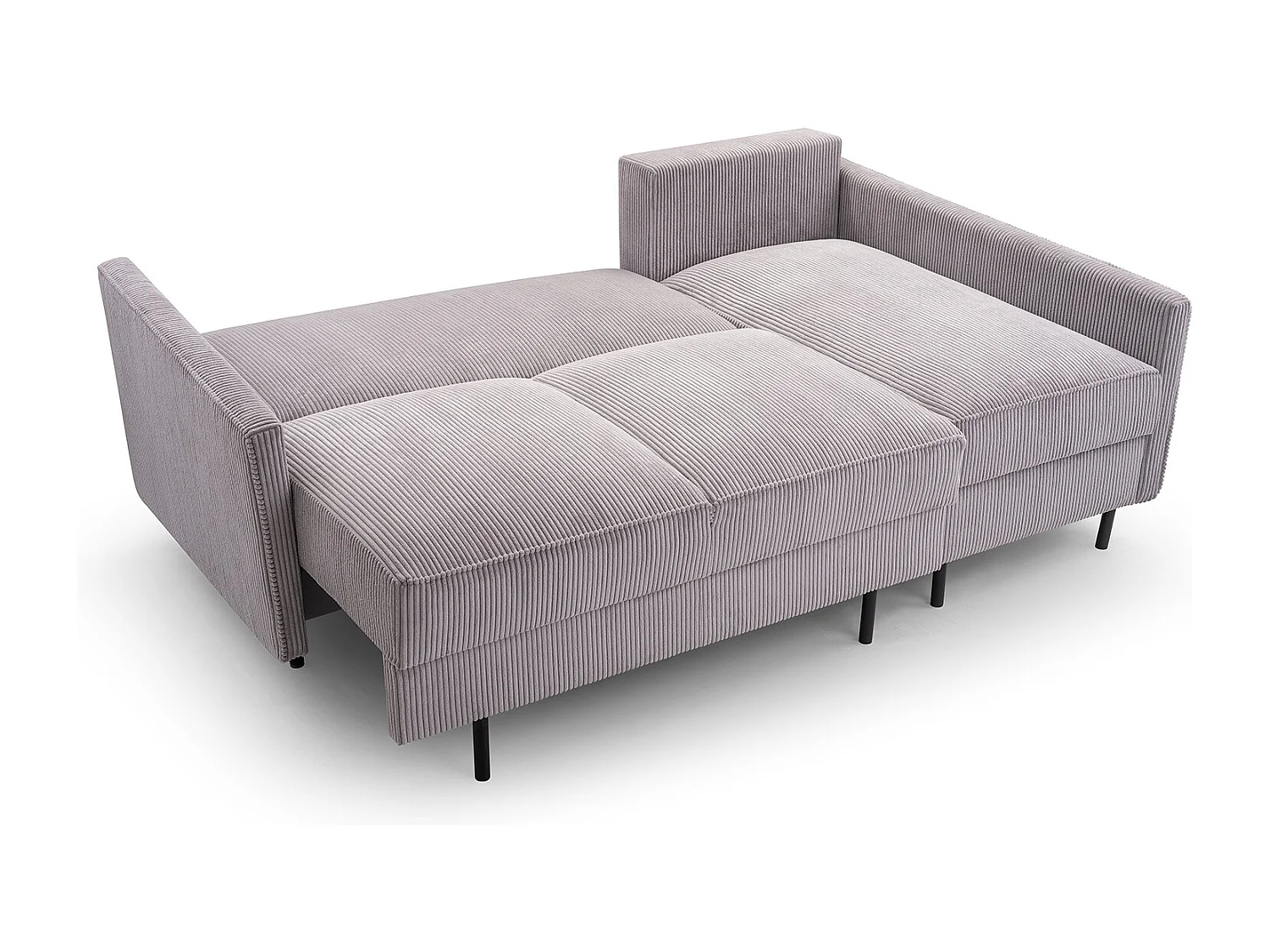 Ecksofa, ROBIN LINCOLN, Freistehend, Mit Schlaffunktion, Bettkasten Und Hochwertigem LINCOLN Stoff, Maße: 220x137x110 cm, RECHTS