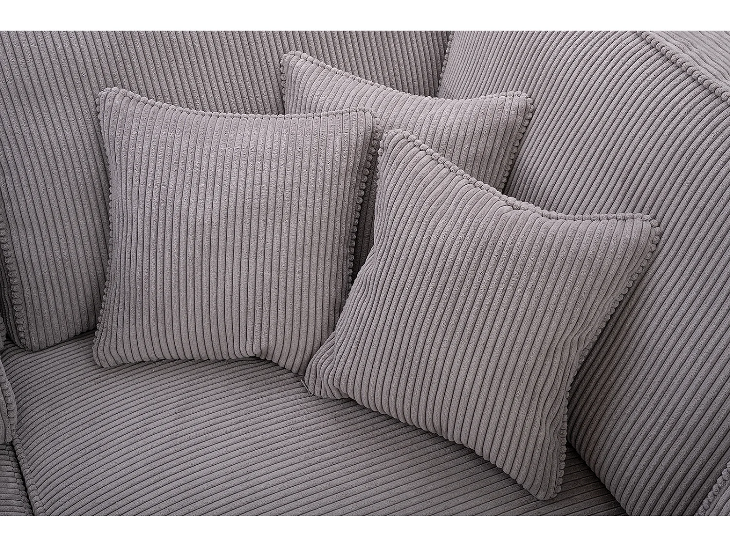 Polsterecke U, Hochwertiges Und Großes Ecksofa Für Das Wohnzimmer, Robuster Holzrahmen, Inklusive Rückenkissen, Freistehend, 407x228x93cm Graphit