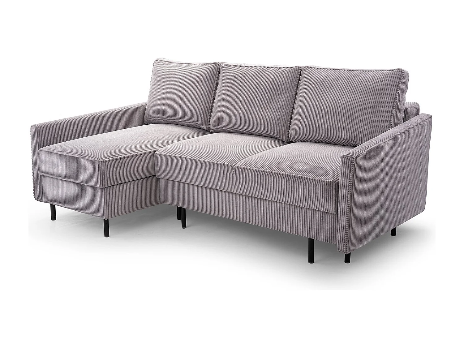 Ecksofa, ROBIN LINCOLN, Freistehend, Mit Schlaffunktion, Bettkasten Und Hochwertigem LINCOLN Stoff, Maße: 220x137x110 cm, LINKS