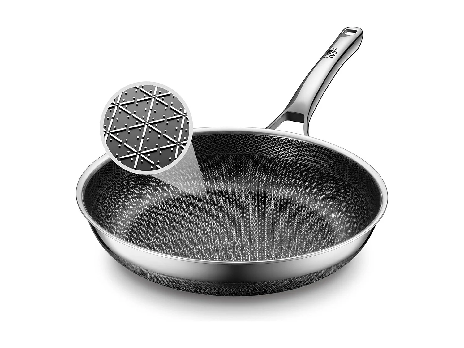 Poêle à frire, 28CM Poêle antiadhésive en nid d'abeille