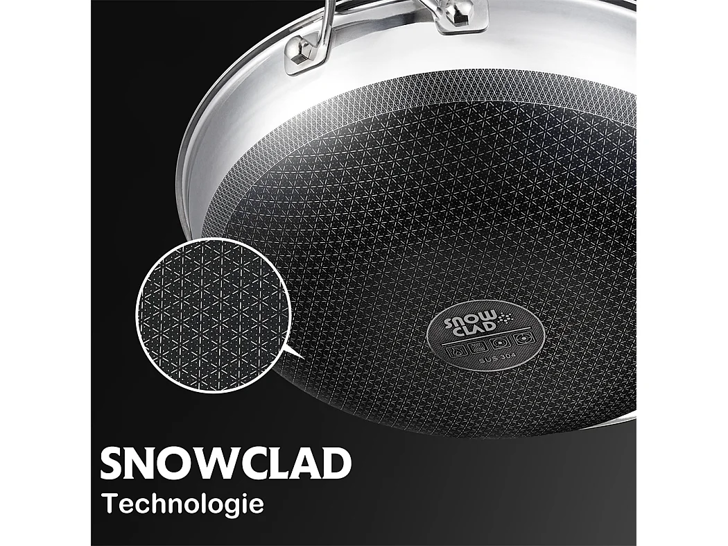 Poêle à frire, 28CM Poêle antiadhésive en nid d'abeille