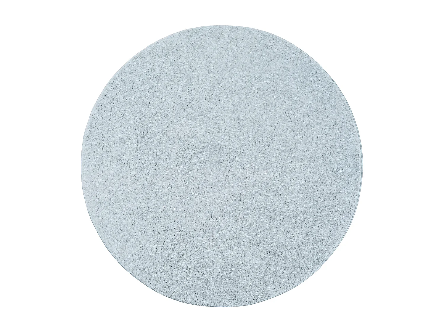 Tapis uni antidérapant lavable Bleu - 120 cm Ronde - RELAX