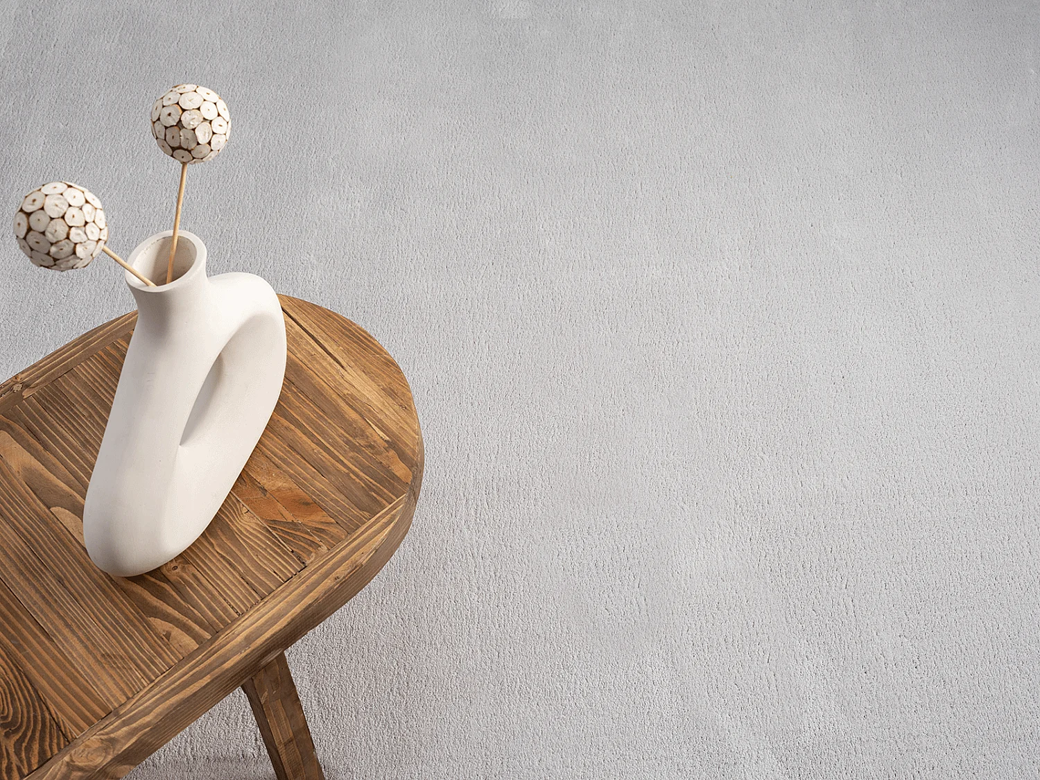 Tapis uni antidérapant lavable Gris - 140 x 200 oval cm - RELAX