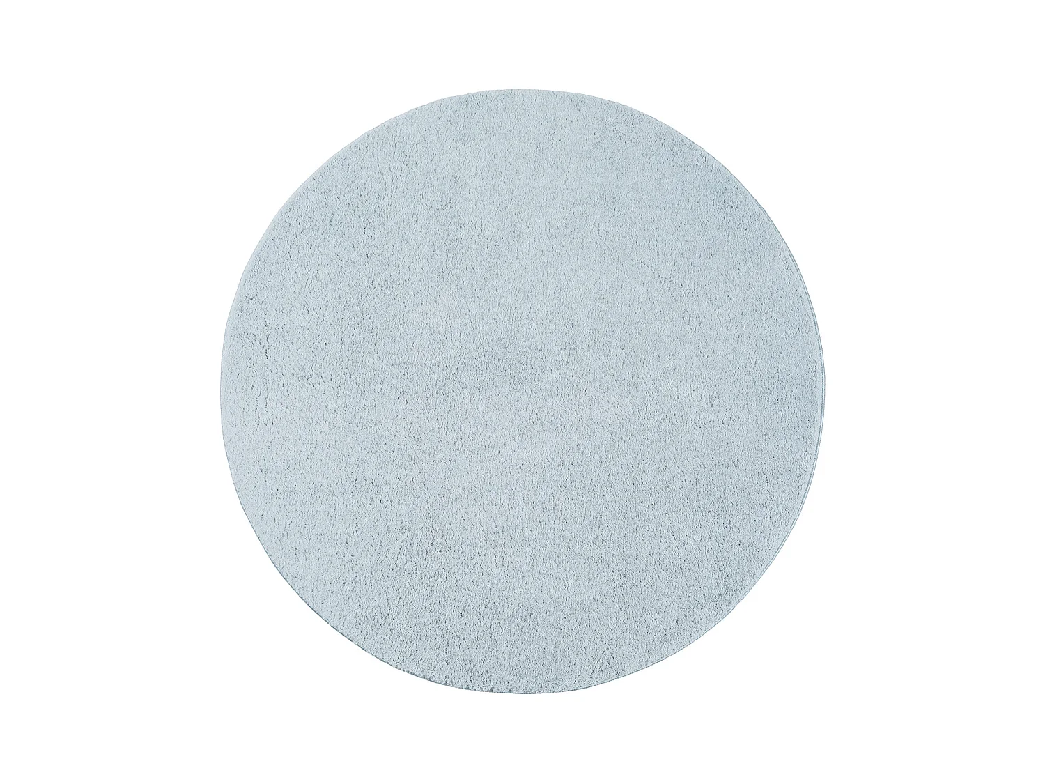 Teppich Kurzflor Waschbar Anti-Rutsch - Blau - 200 cm Rund - RELAX