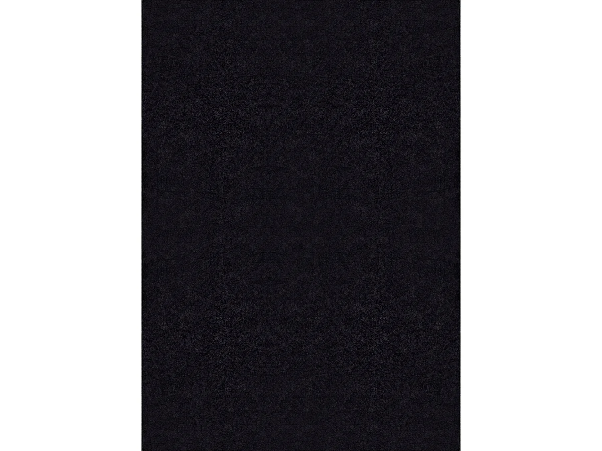 Tapis uni antidérapant lavable Noir - 80 x 300 cm - RELAX