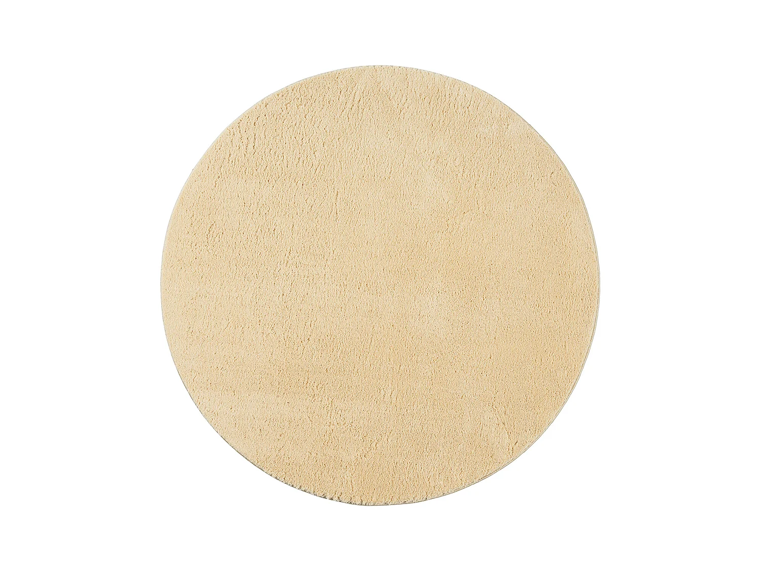 Tapis uni antidérapant lavable Or - 200 cm Ronde - RELAX